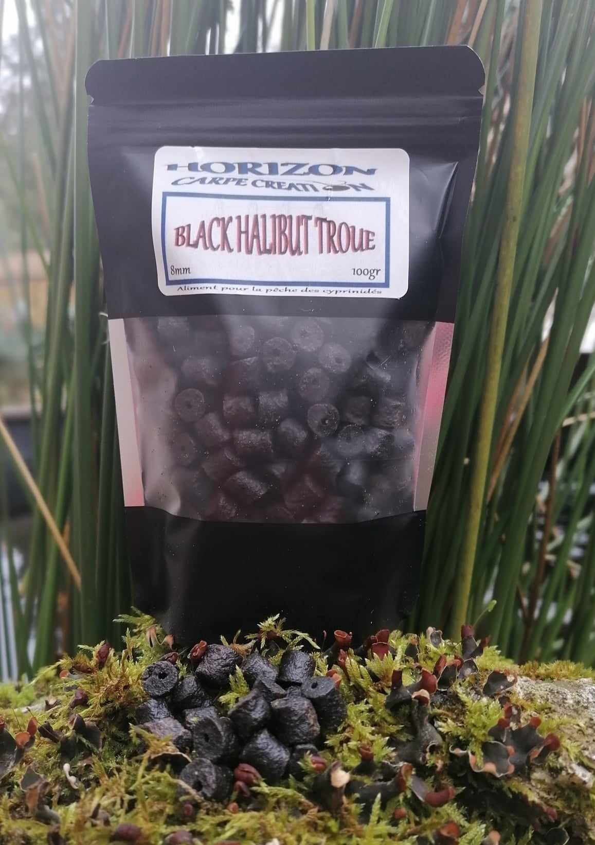 Pellet troue 8mm black halibut