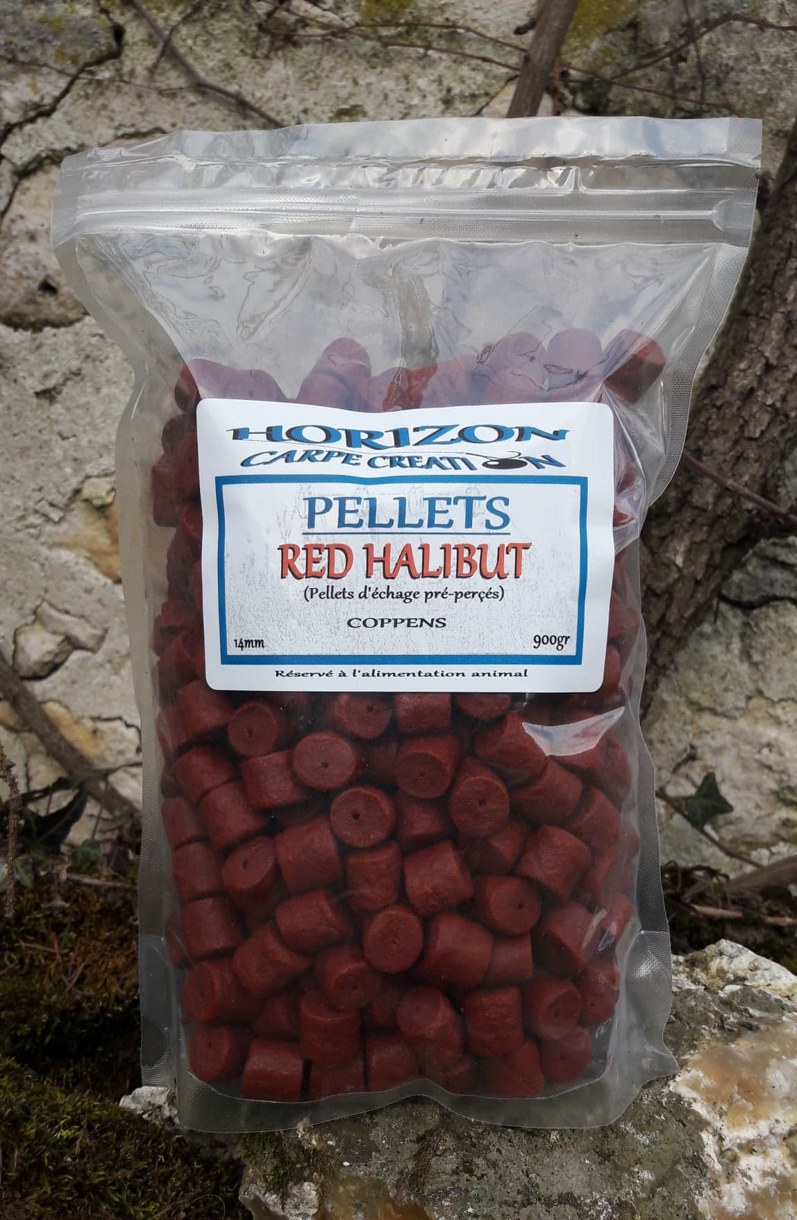 Pellet red halibut