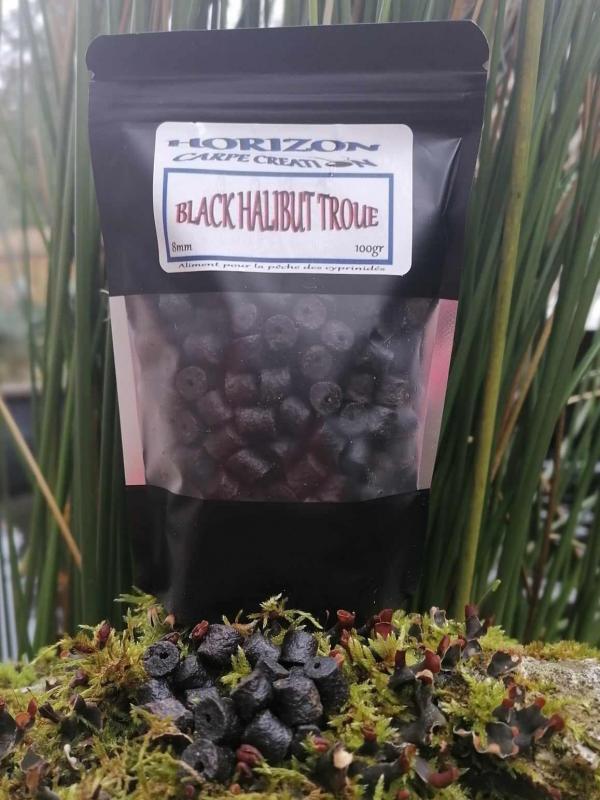 Pellet troue 8mm black halibut